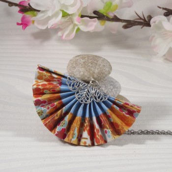 Collier Eventail Origami...