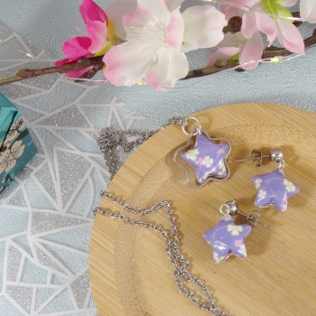 Parure Etoiles Origami...