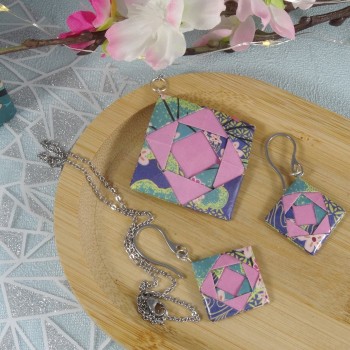 Parure Carré Zen Origami...