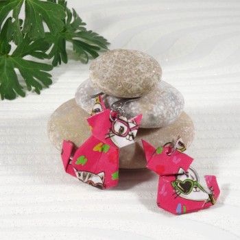 Boucles d’Oreilles Origami...