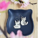 Boucles d’Oreilles Origami Chats manga clair - 25,00 €